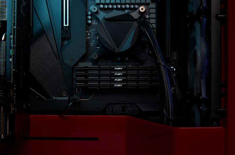 Kingston Technology FURY 128GB 3200MT/s DDR4 CL16 DIMM (Kit of 4) Renegade Black