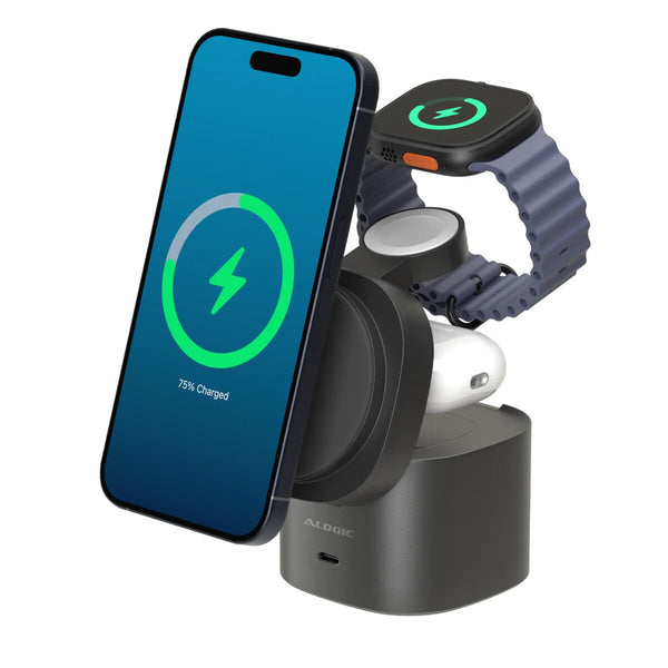 ALOGIC PowerPod 4-in-1 Qi2 Fast Wireless Charging Stand