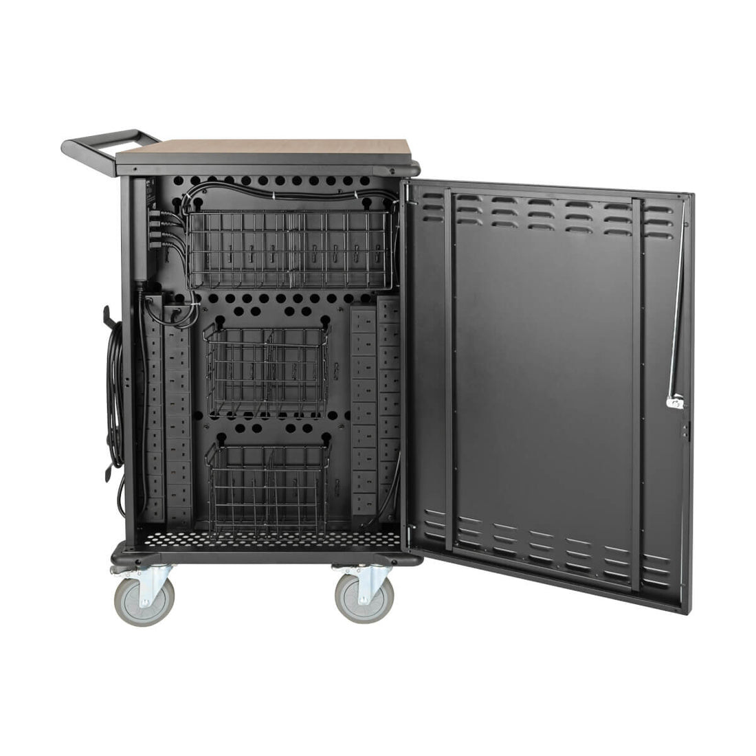 Eaton CSCXB36AC Multi-Device Charging Cart, 36 AC Outlets, Chromebooks and Laptops, 230V, BS 1363, Black - image 2