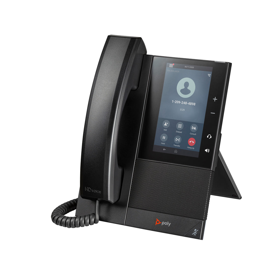 HP Poly CCX 505 Business Media Phone with Open SIP and PoE-enabled