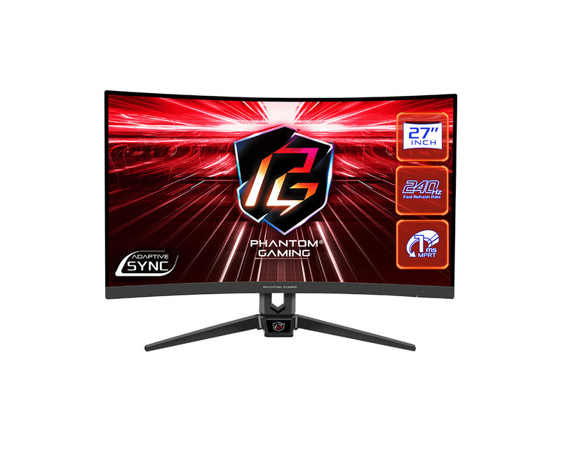 Asrock 27" FHD 240Hz Phantom Gaming Curved Monitor (PG27F15RS1A)