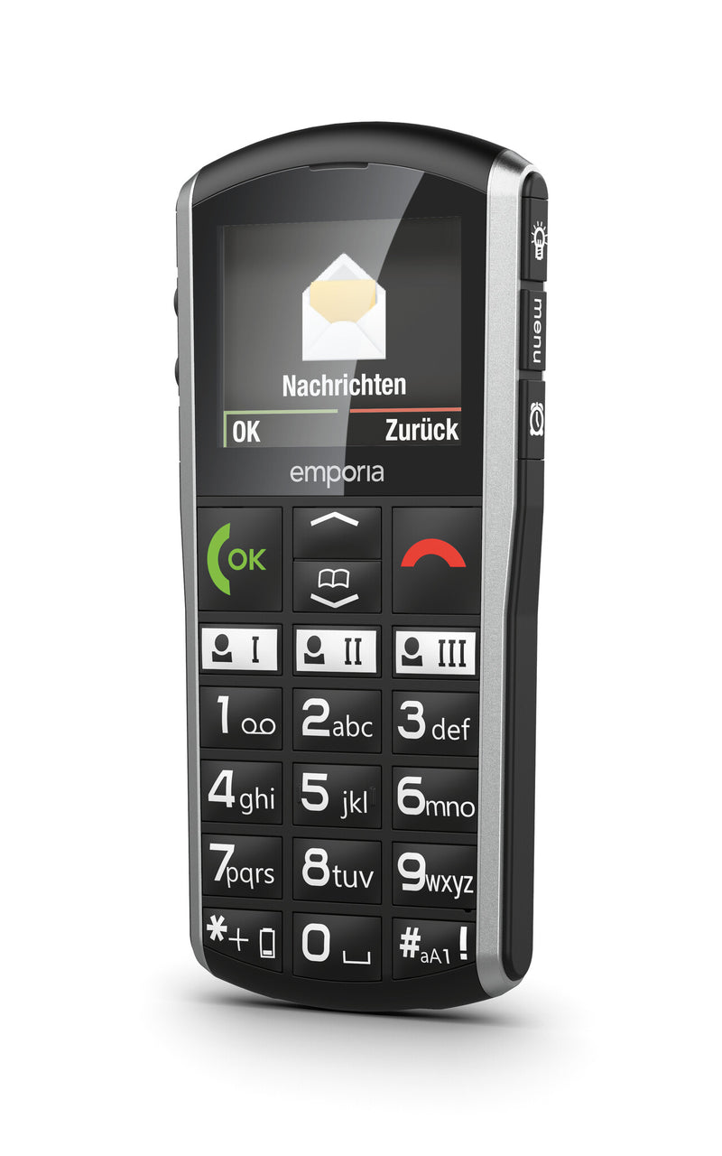 Emporia emporiaSIMPLICITY 5.08 cm (2") 90 g Black, Silver Feature phone