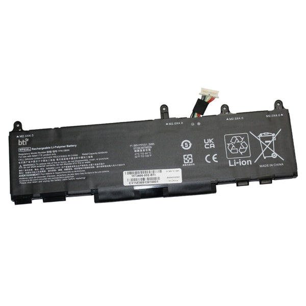 BTI WP03XL compatible 51.3Wh 3-cell battery for HP Elite X360 Elitebook 830 Elitebook 840 Zbook Firefly 14 G9 16 G9