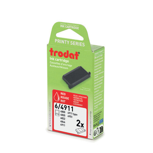 Trodat 6/4911/SS Ink cartridge Red