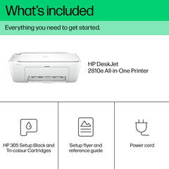 HP DeskJet 2810e Wireless All-in-One Color Printer, Copier, Scanner