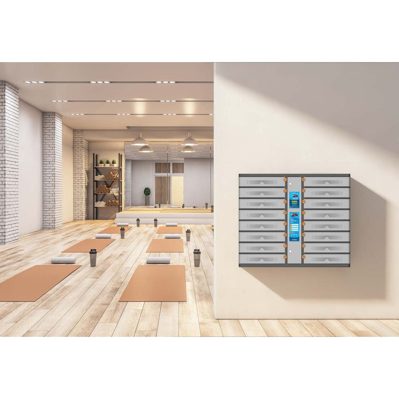 Manhattan Kiosk Laptop Charging Cabinet USB-C 65W 16-bay (individual compartment - PIN locked), Suitable for - image 4