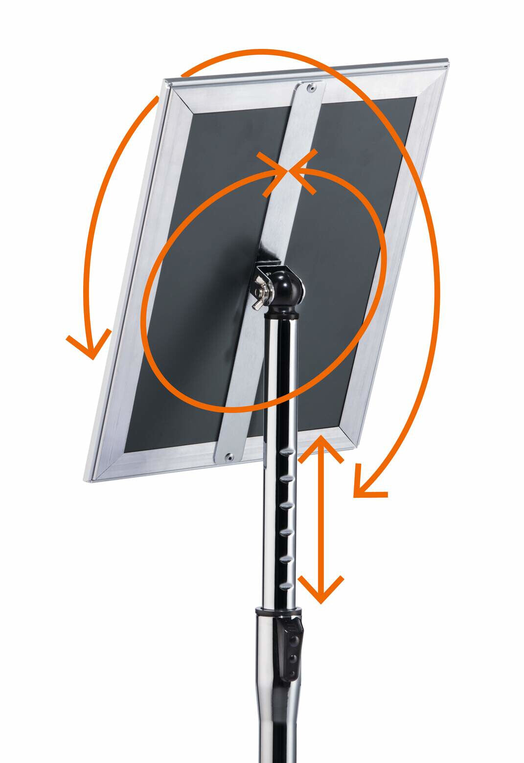 Durable 479923 sign holder/information stand A3 Aluminium, Plastic, Steel Silver - image 7