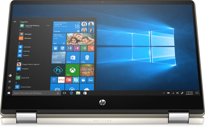 HP Pavilion x360 14-dh0020na Intel® Core™ i3 i3-8145U Hybrid (2-in-1) 35.6 cm (14") Touchscreen Full HD 8 GB DDR4-SDRAM 128 GB SSD Wi-Fi 5 (802.11ac) Windows 10 Home in S mode Grey, Silver
