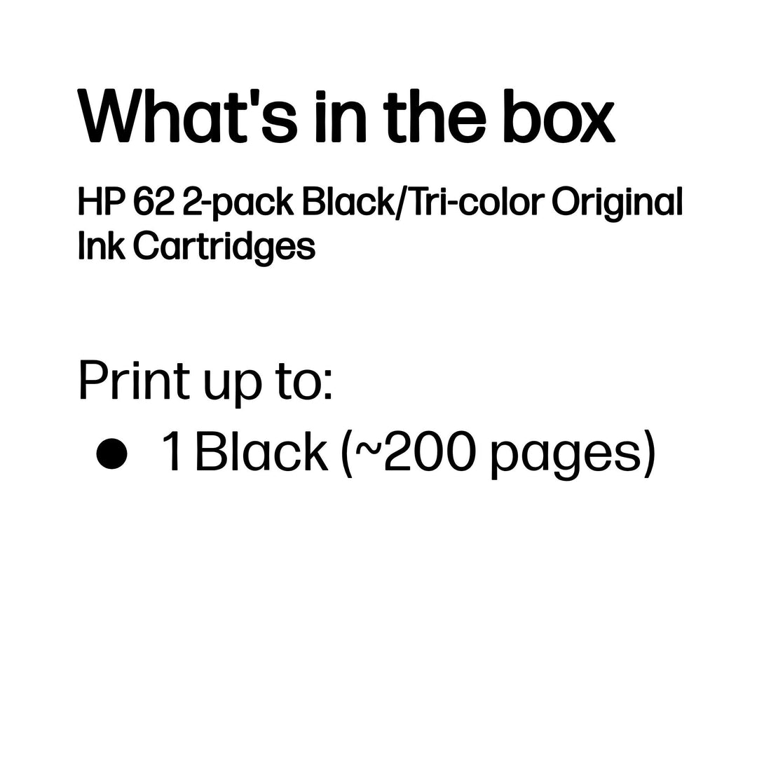 HP 62 2-pack Black/Tri-color Original Ink Cartridges - image 3
