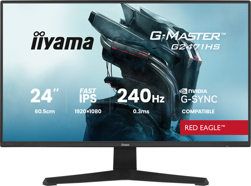 iiyama G-MASTER G2471HS-B1 computer monitor 60.5 cm (23.8") 1920 x 1080 pixels Full HD Black