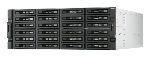 QNAP TL-R2400PES-RP storage drive enclosure HDD/SSD enclosure Black, Grey 2.5/3.5"