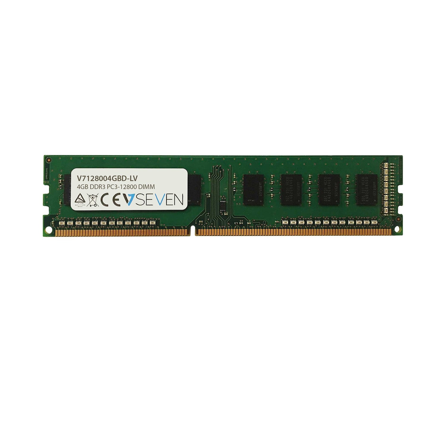 Dsimm Module V7 4GB DDR3 PC3L-12800 - 1600MHz DIMM Desktop Memory Module - V7128004 ...