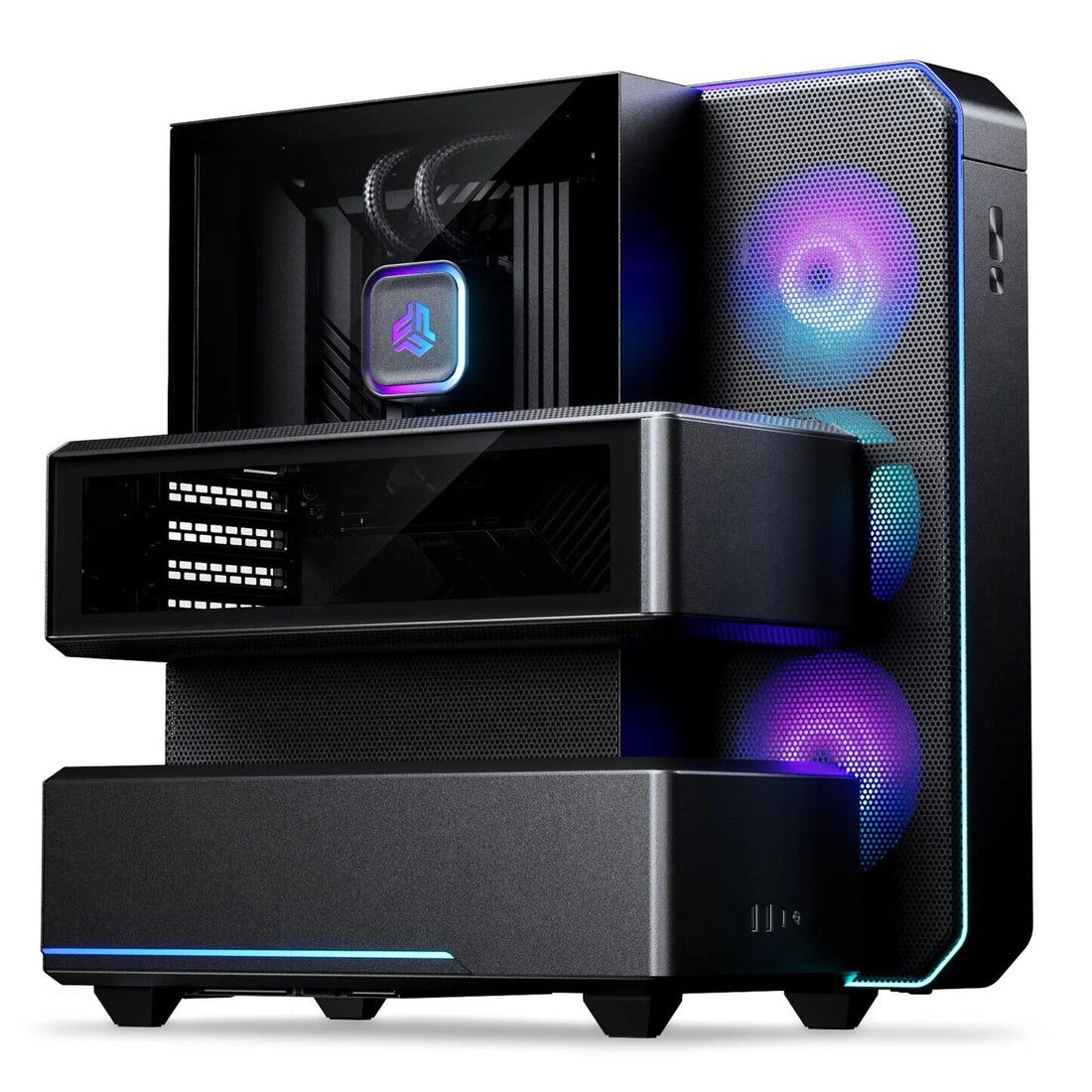 Phanteks EX5 PLUS Mid Tower Chamber Case with 360 AIO - Satin Black