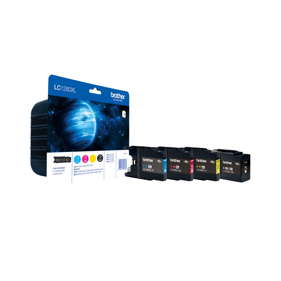 Brother LC1280XLVALBPDR ink cartridge 4 Original High (XL) Yield Black, Cyan, Magenta, Yellow