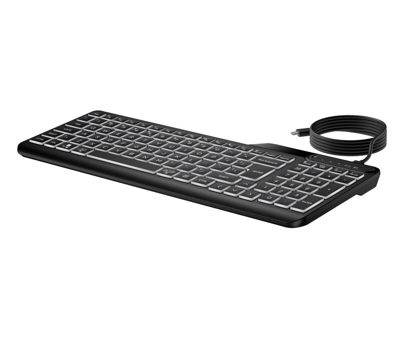 HP 405 Multi-Device Backlit Wired Keyboard