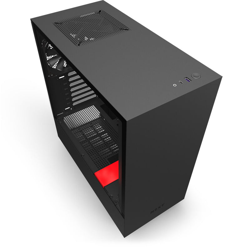 NZXT H510 Midi Tower Black, Red