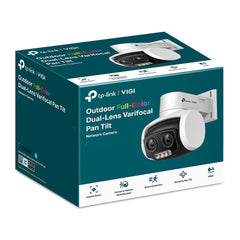 TP-Link VIGI 4MP Outdoor Full-Color Dual-Lens Varifocal Pan Tilt Network Camera