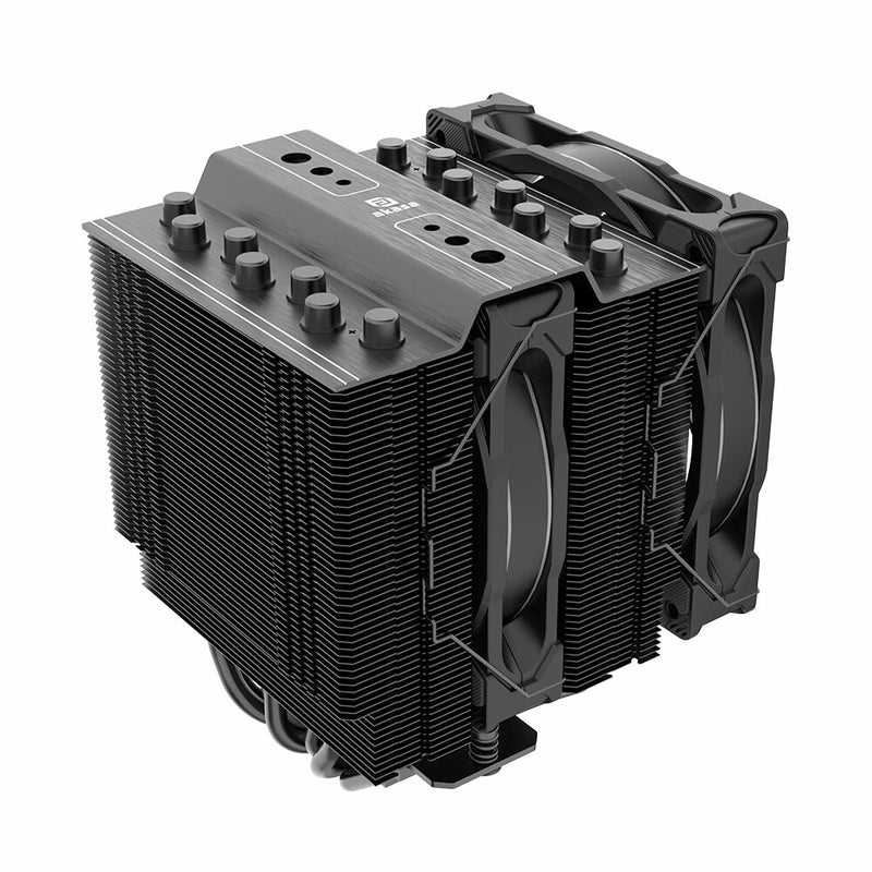 Akasa SOHO H7 Processor Air cooler 12 cm Black 1 pc(s) - (Brand New)