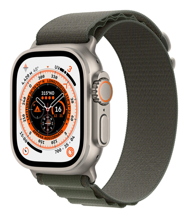 Apple Watch Ultra OLED 49 mm Digital 410 x 502 pixels Touchscreen 4G Titanium Wi-Fi GPS (satellite)