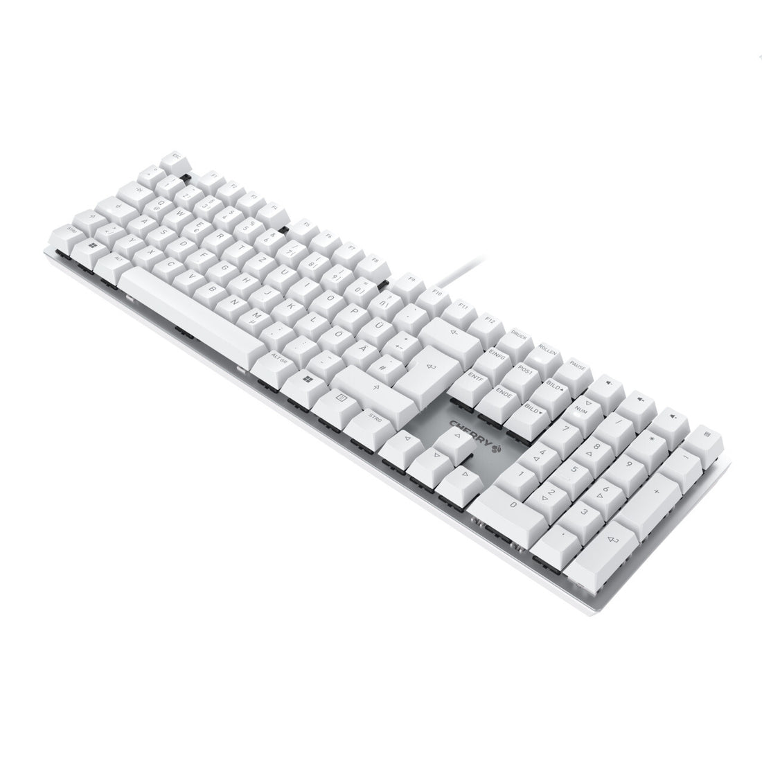 CHERRY KC 200 MX keyboard Universal USB QWERTZ German Silver, White - image 2