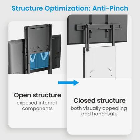 Manhattan Trolley Mount Stand for TV & Monitors (tool free height adjust), For screens:60" to 100",VESA:all - image 5