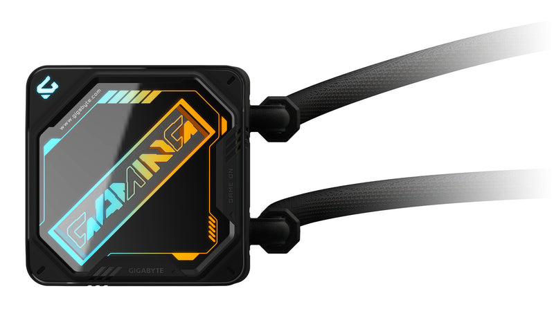 GIGABYTE GAMING 240 Liquid CPU Cooler- 2x120mm ARGB Fans, slide-in interlocking mechanism, DAISY-CHAIN, Intel LGA 1851 and AMD AM5 Compatible