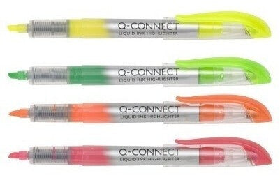Q-CONNECT KF16127 fineliner Bold Green, Orange, Pink, Yellow 4