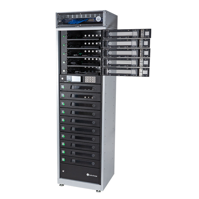 LocknCharge FUYL Tower 15 Pro Portable device management cabinet Black, Metallic
