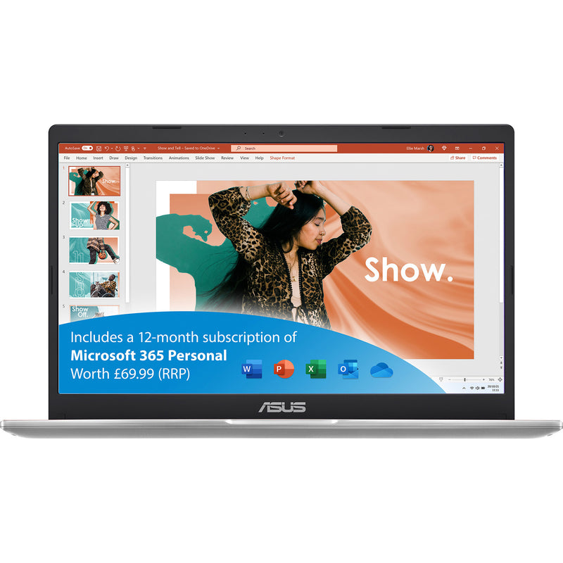 ASUS Vivobook Go 14 Laptop, 14" 4GB DDR4-SDRAM, 64GB eMMC - Pink (E410KA-EK672WS)