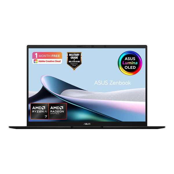 ASUS Zenbook 14 OLED 14" Laptop (90NB17R1-M003S0) - AMD Ryzen AI 7 445, 32GB RAM, 1TB SSD, Windows 11 Home