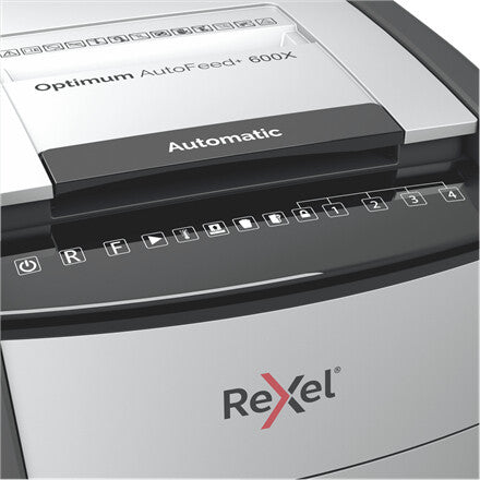 Rexel Optimum AutoFeed+ 600X paper shredder Cross shredding 55 dB 23 cm Black, Silver - image 5