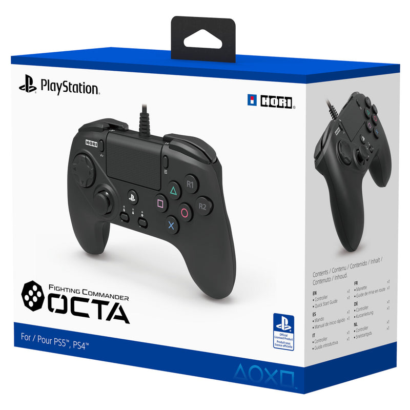 Hori Fighting Commander Octa Black Gamepad PC, PlayStation 4, PlayStation 5