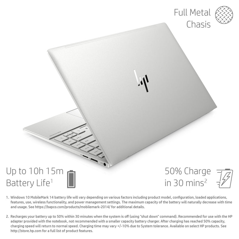 HP ENVY 13-ba0006na Intel® Core™ i7 i7-1065G7 Laptop 33.8 cm (13.3") Touchscreen Full HD 8 GB DDR4-SDRAM 1 TB SSD Wi-Fi 6 (802.11ax) Windows 10 Home Silver