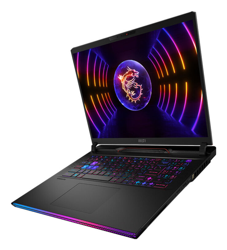 MSI Gaming RAIDER GE78HX 13VH-259UK laptop Intel® Core™ i9 i9-13980HX 43.2 cm (17") Quad HD+ 32 GB DDR5-SDRAM 2 TB SSD NVIDIA GeForce RTX 4080 Wi-Fi 6E (802.11ax) Windows 11 Home Black