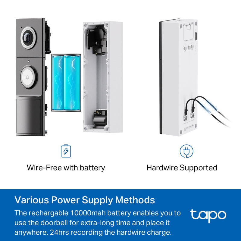 TP-Link Tapo Video Doorbell Camera 1 × D235, 1 × D100C