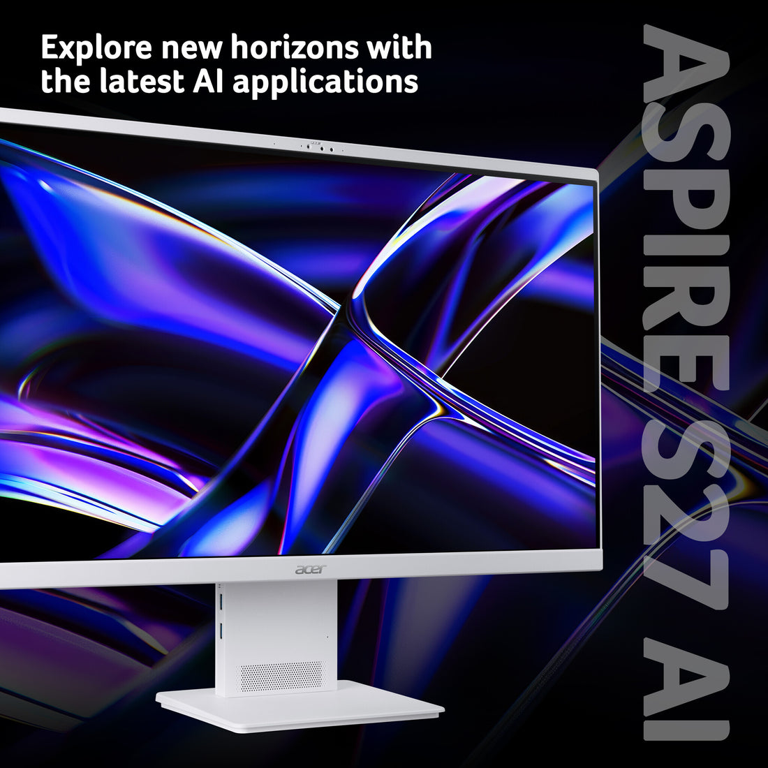 Acer Aspire S27-B All-in-One Desktop - Intel Ultra 5 226V, 16GB, 1TB SSD, Integrated Intel ARC Graphics, 27" - image 3