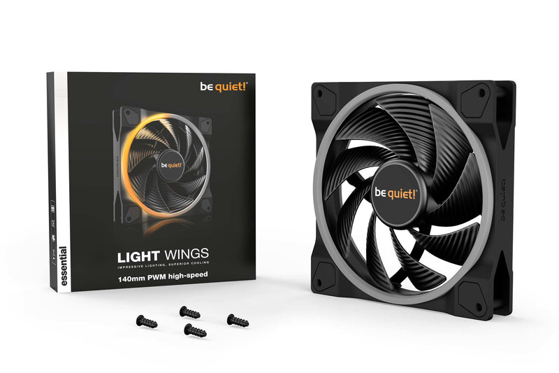 be quiet! Light Wings 140mm ARGB PWM High Speed Fan Black