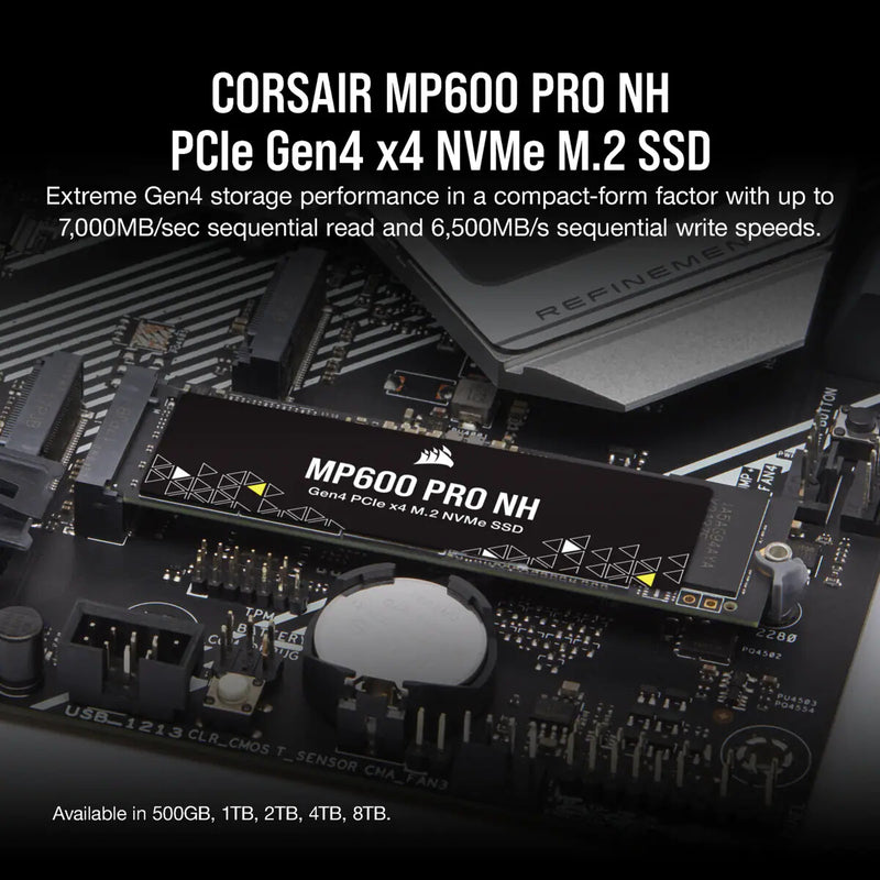 Corsair MP600 PRO NH 1 TB M.2 PCI Express 4.0 NVMe 3D TLC NAND