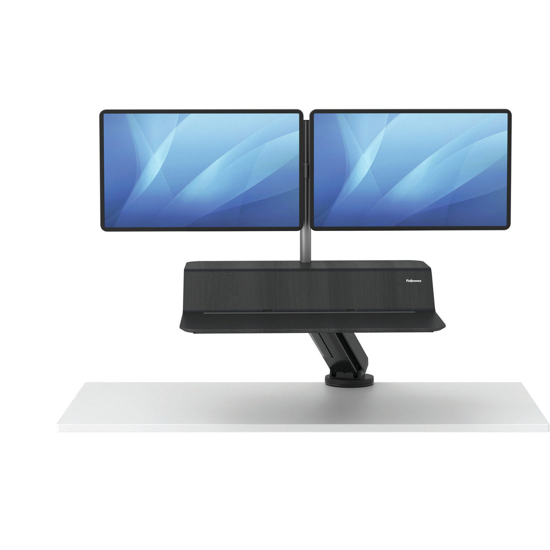 Fellowes Lotus RT Sit-Stand Workstation – Dual Black