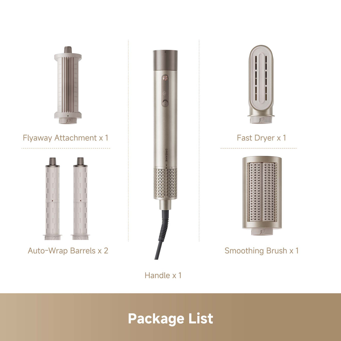 Dreame AMF17A AirStyle Shine 5-in-1 Hair Styler - Gold - image 7