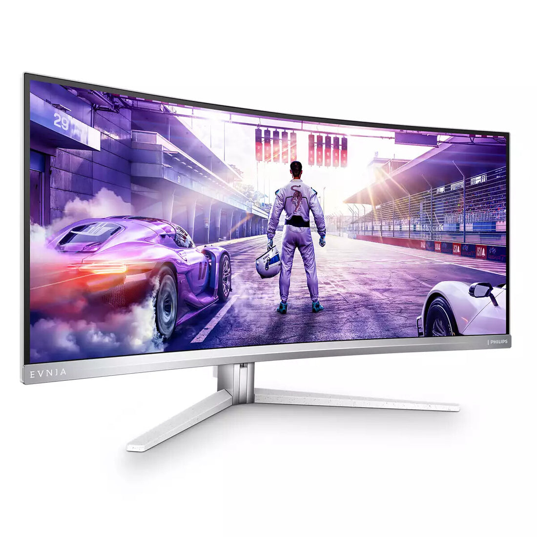 Philips 34M2C8600P computer monitor 86.4 cm (34") 3440 x 1440 pixels UltraWide Quad HD OLED White