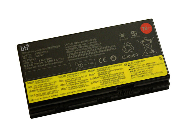 BTI 00H030 compatible 96Wh 8-cell battery for THINKPAD P70