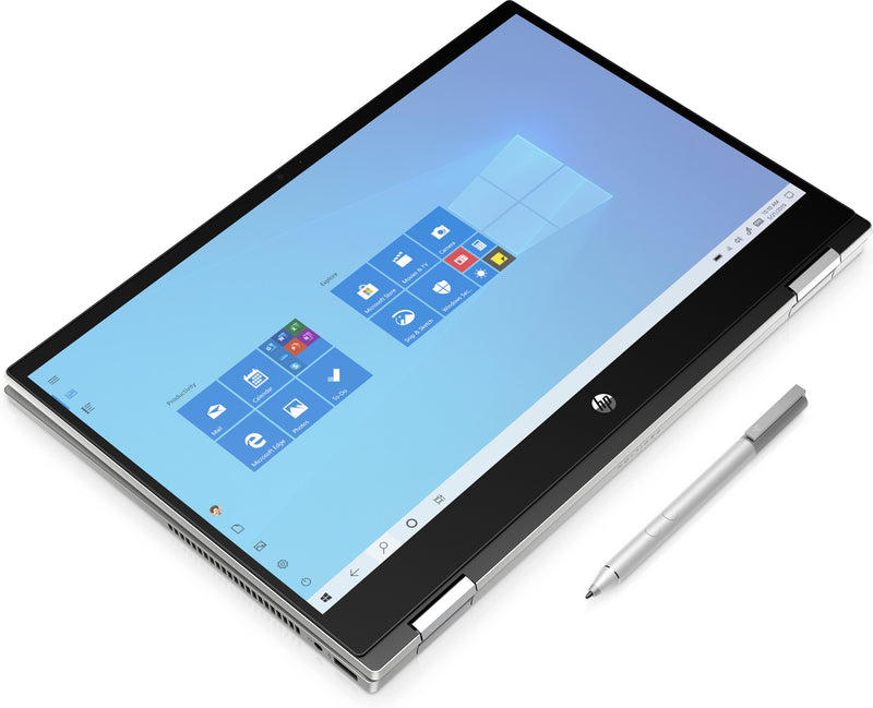 HP Pavilion x360 14-dw0005na Intel® Core™ i3 i3-1005G1 Hybrid (2-in-1) 35.6 cm (14") Touchscreen Full HD 8 GB DDR4-SDRAM 128 GB SSD Wi-Fi 5 (802.11ac) Windows 10 Home in S mode Silver