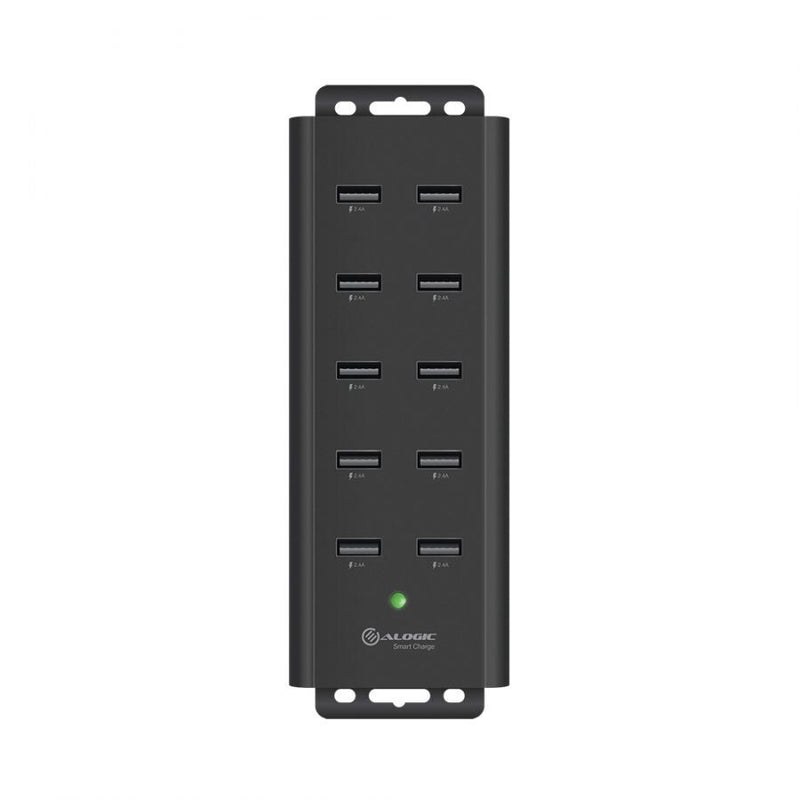 ALOGIC 10 Port USB Charger with Smart Charge - 10 x 2.4A Outputs (100W) - Prime Series