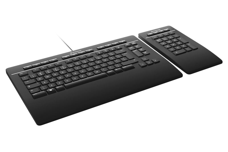 3Dconnexion Pro with Numpad keyboard Office USB + RF Wireless + Bluetooth QWERTY English Black