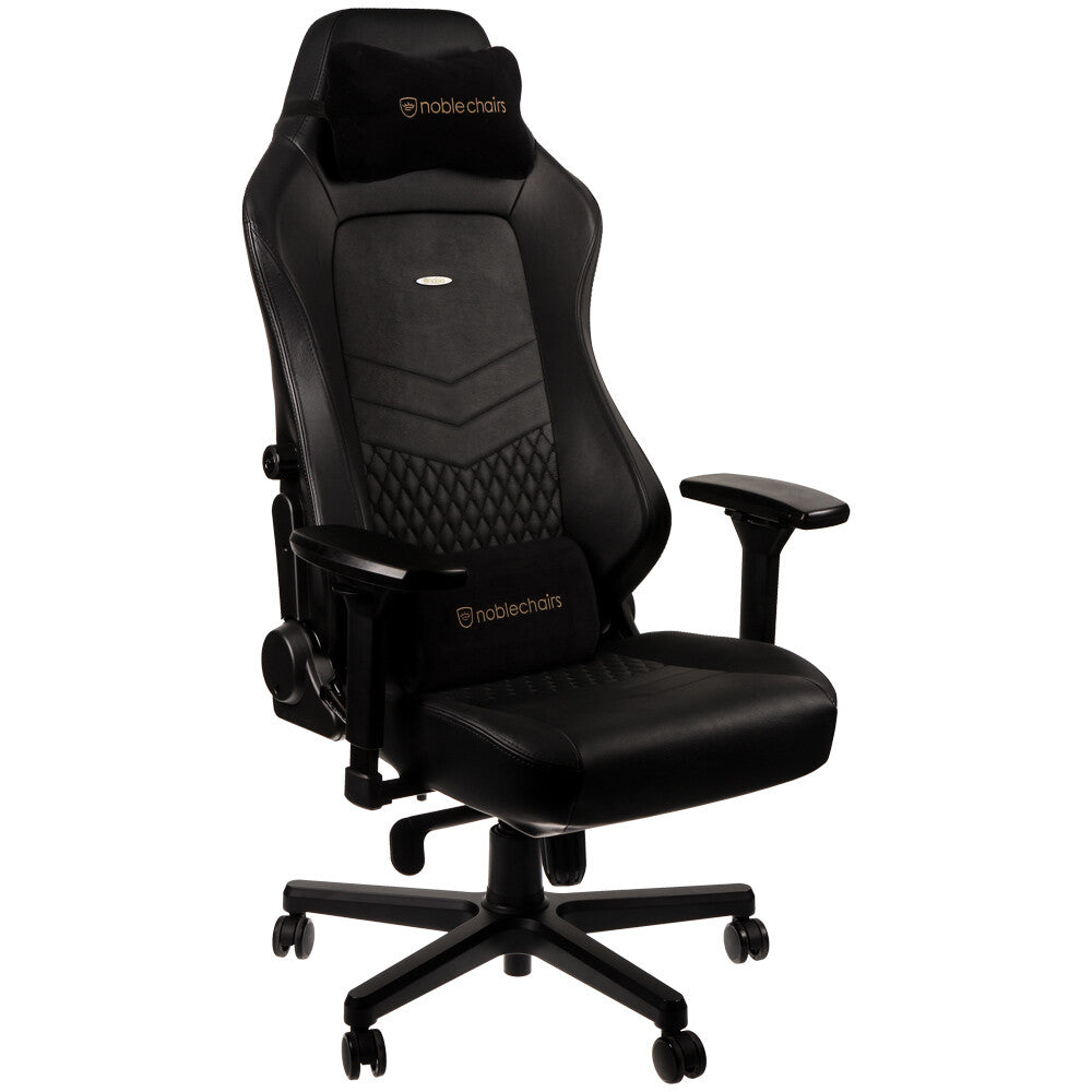 noblechairs HERO Real Leather Gaming Chair - Black