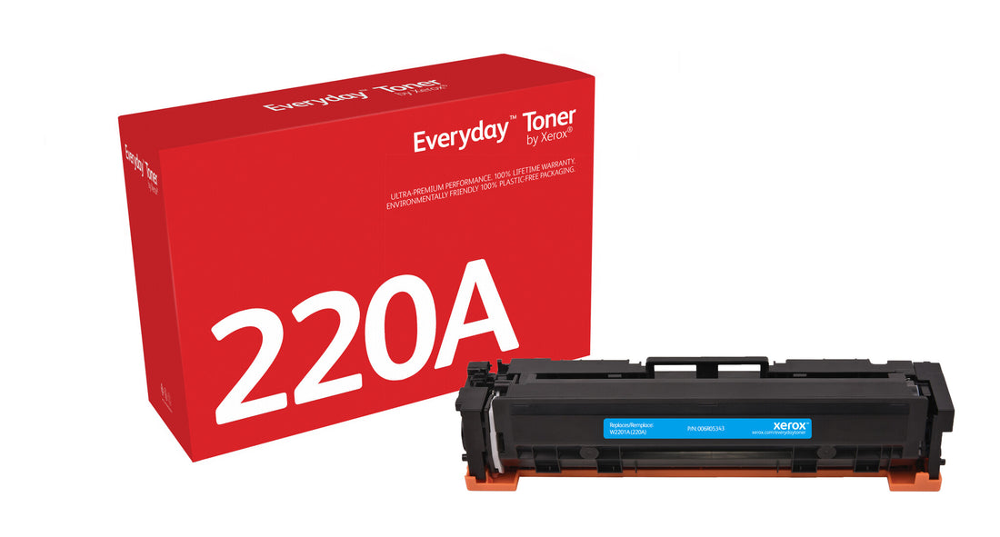 Everyday Cyan Toner by Xerox compatible with HP 220A (W2201A), Standard capacity