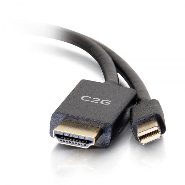 C2G 10ft Mini DisplayPort[TM] Male to HDMI[R] Male Passive Adapter Cable - 4K 30Hz - image 2