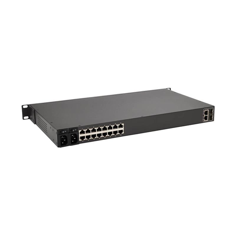 Tripp Lite B098-016 16-Port Console Server, USB Ports (2) - Dual GbE NIC, 16 Gb Flash, SD Card, Desktop/1U Rack, TAA