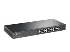 TP-LINK (TL-SF1024) 24-Port 10/100Mbps Unmanaged  Rackmount Switch, Steel Case